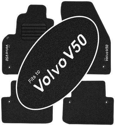 Volvo V50 2004-2012 Dywaniki welurowe MAX-DYWANIK STANDARD-LINE (ORDER) - HAFT