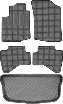 Citroen C1 II Hatchback 2014-2021 Bagażnik MIX-PLAST 33057 + Dywaniki CIKCAR CIT00005