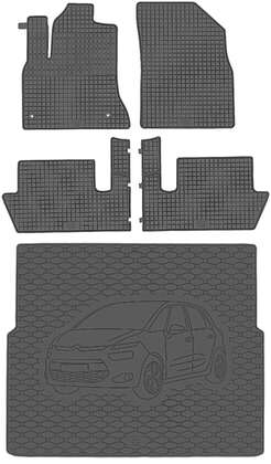 Citroen C4 Picasso II 5os 2013-2019 Bagażnik RIGUM 804041 + Dywaniki PETEX P91710