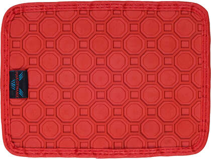 Gumowa podkładka pod miskę MAX-DYWANIK 490043 (czerwona - prostokątna - 18x24 cm)