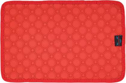 Gumowa podkładka pod miskę MAX-DYWANIK 490045 (czerwona - prostokątna - 37x74 cm)