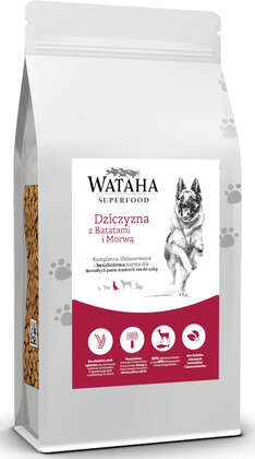 Karma - Wataha SuperFood karma sucha psy dorosłe do 45kg dziczyzna z batatami i morwą waga 2kg - 440502
