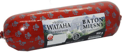 Karma - Wataha SuperFood karma mokra dla psa baton mięsny z witaminami 70% mięsa waga 850g - 440324