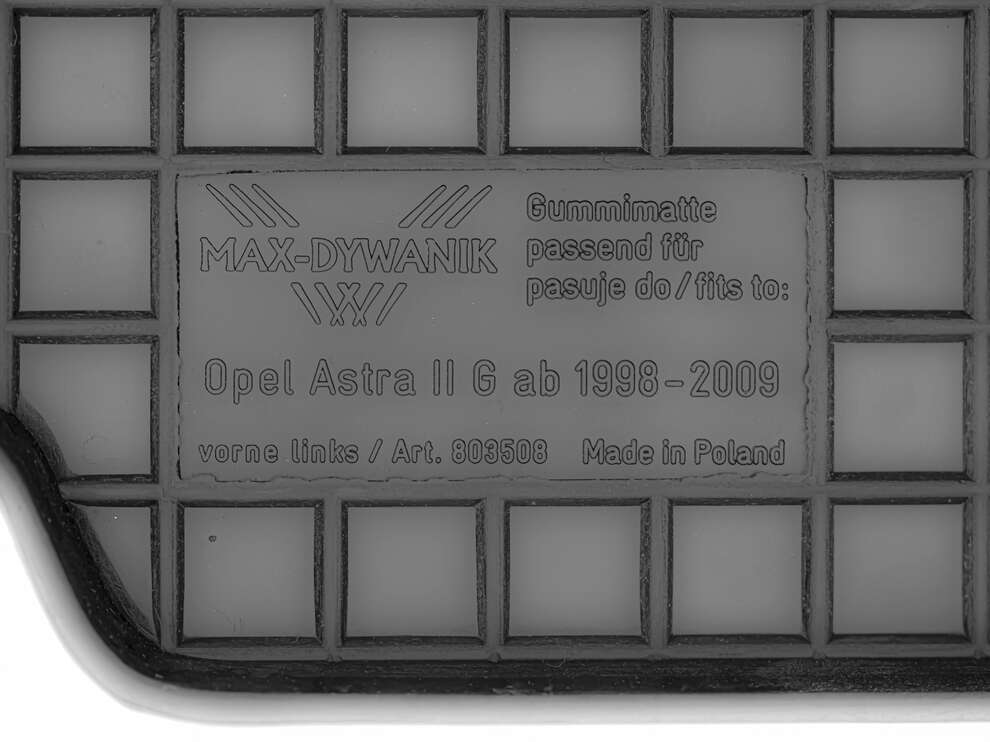 Opel Astra II G 1998-2009 Dywaniki gumowe MAX-DYWANIK 803508