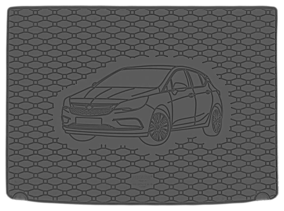 Opel Astra V K Hatchback 2015-2021 Bagażnik RIGUM 825046 + Dywaniki MOTOHOBBY 170508