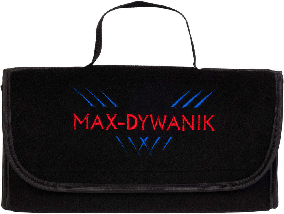 Kuferek samochodowy do bagażnika - MAX-DYWANIK (poziomy) z haftem MAX-DYWANIK