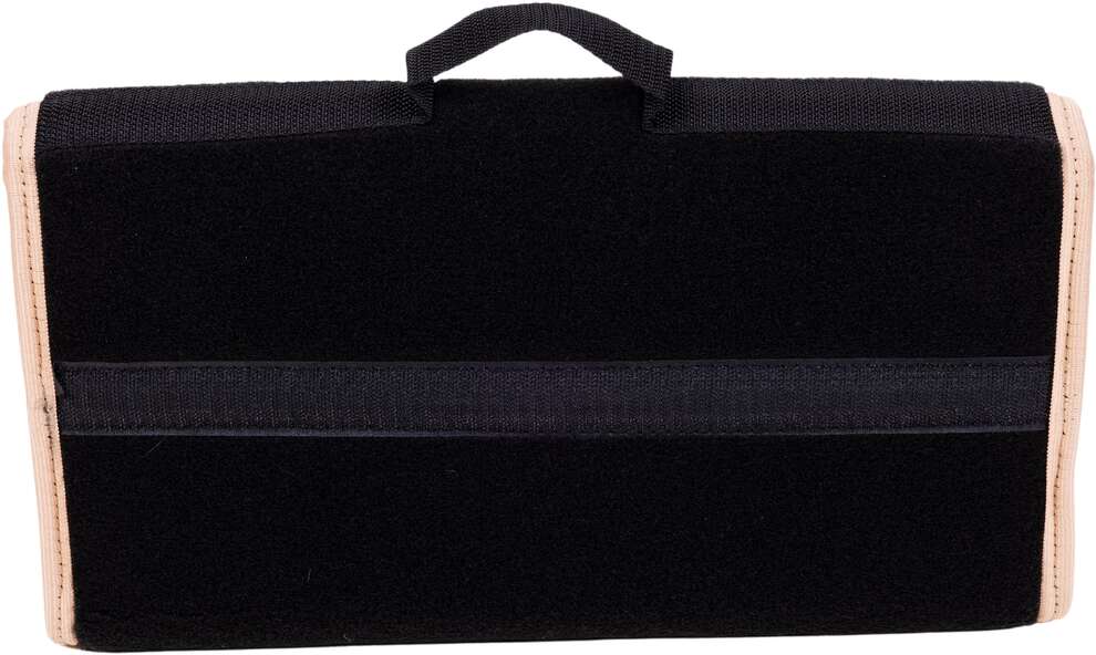 Kuferek samochodowy do bagażnika - MAX-DYWANIK (poziomy) – Czarny ( z beżowymi boczkami)